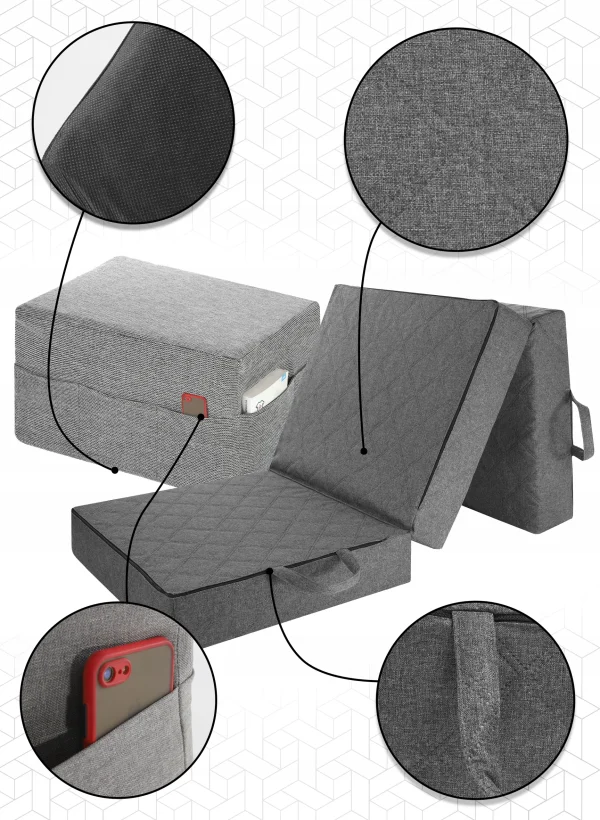 Materac Rozkladany Turystyczny Pikowany Torba 195x75x15 Kod Producenta Pillows24