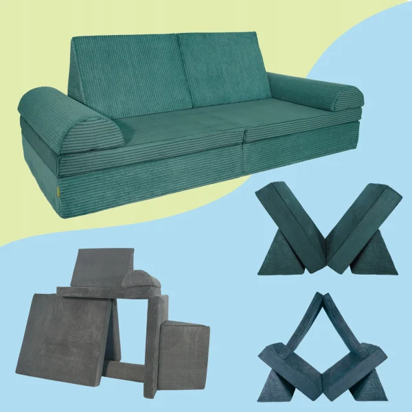 Sofa Dziecięca Modułowa Wielofunkcyjna Rozkładana